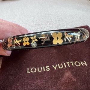 Louis Vuitton Resin Swarovski Inclusion bracelet in black